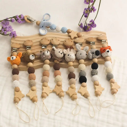 Woodland Whimsy: Crochet Critter Paci Clips